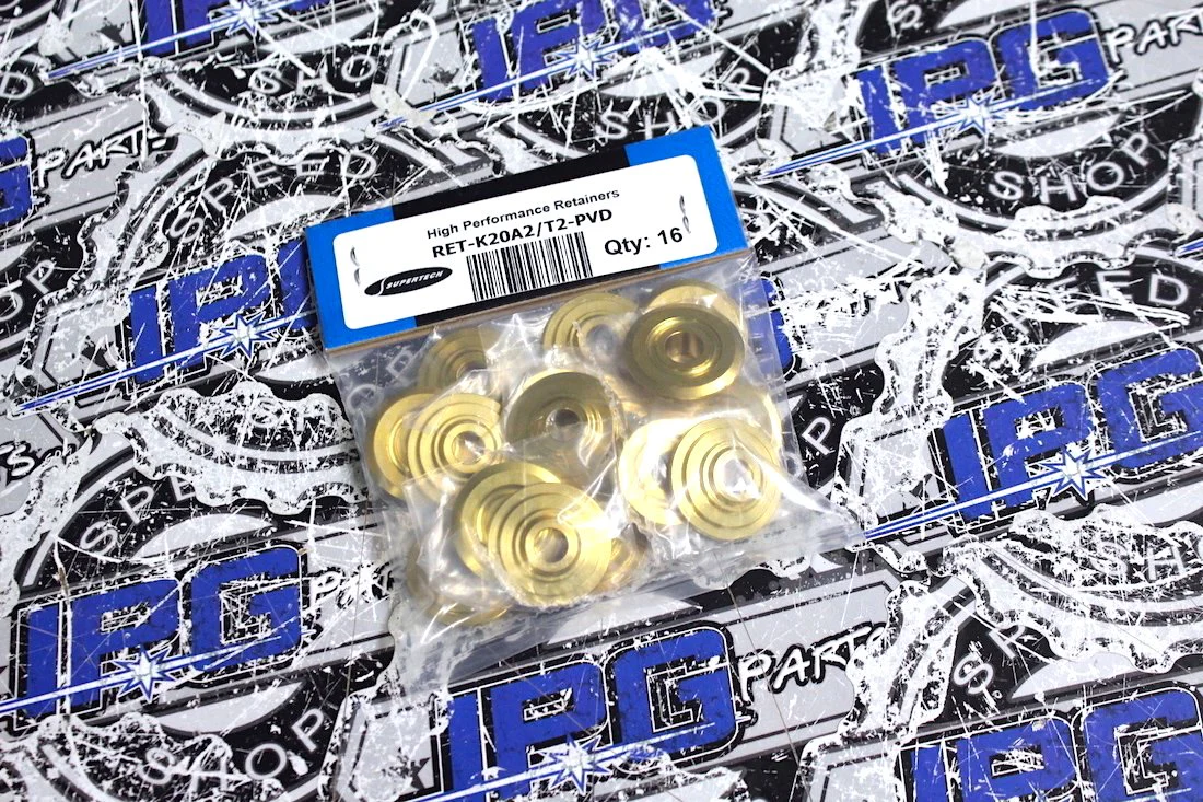 Supertech PVD Coated Titanium Retainers Kit for 1994-2001 Acura Integra GSR B18C1 & 1997-2001 Acura Integra Type R B18C5 VTEC Engines - Image 2